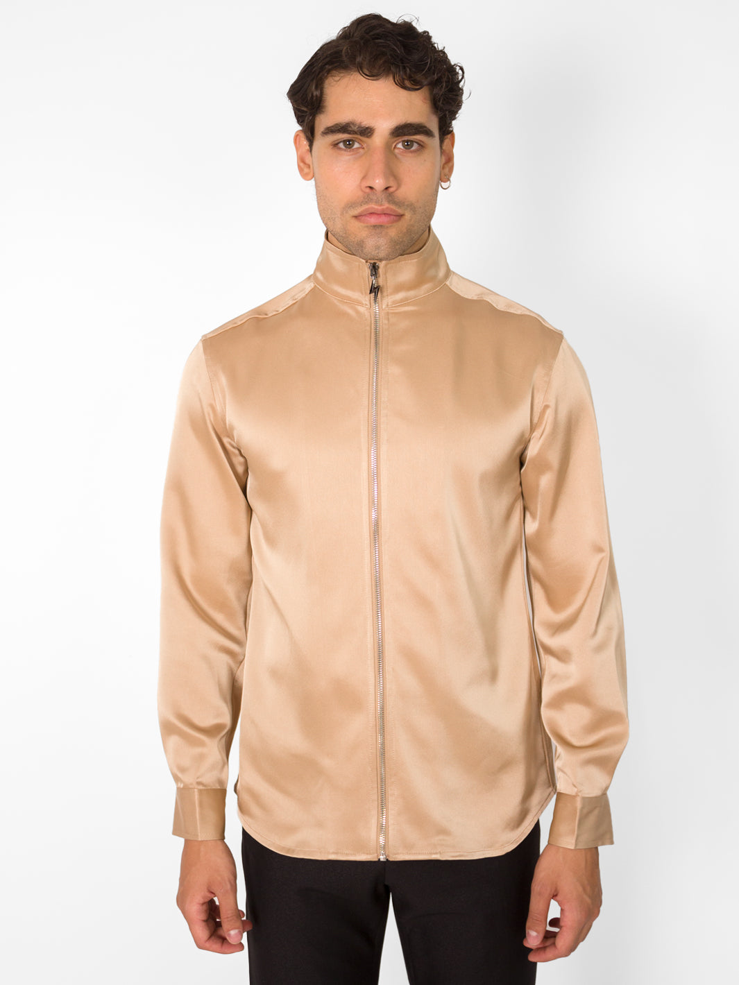 GOLDEN SATIN THUNDER SHIRT