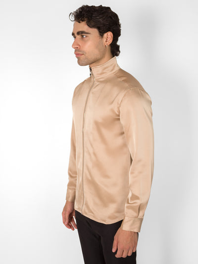 GOLDEN SATIN THUNDER SHIRT