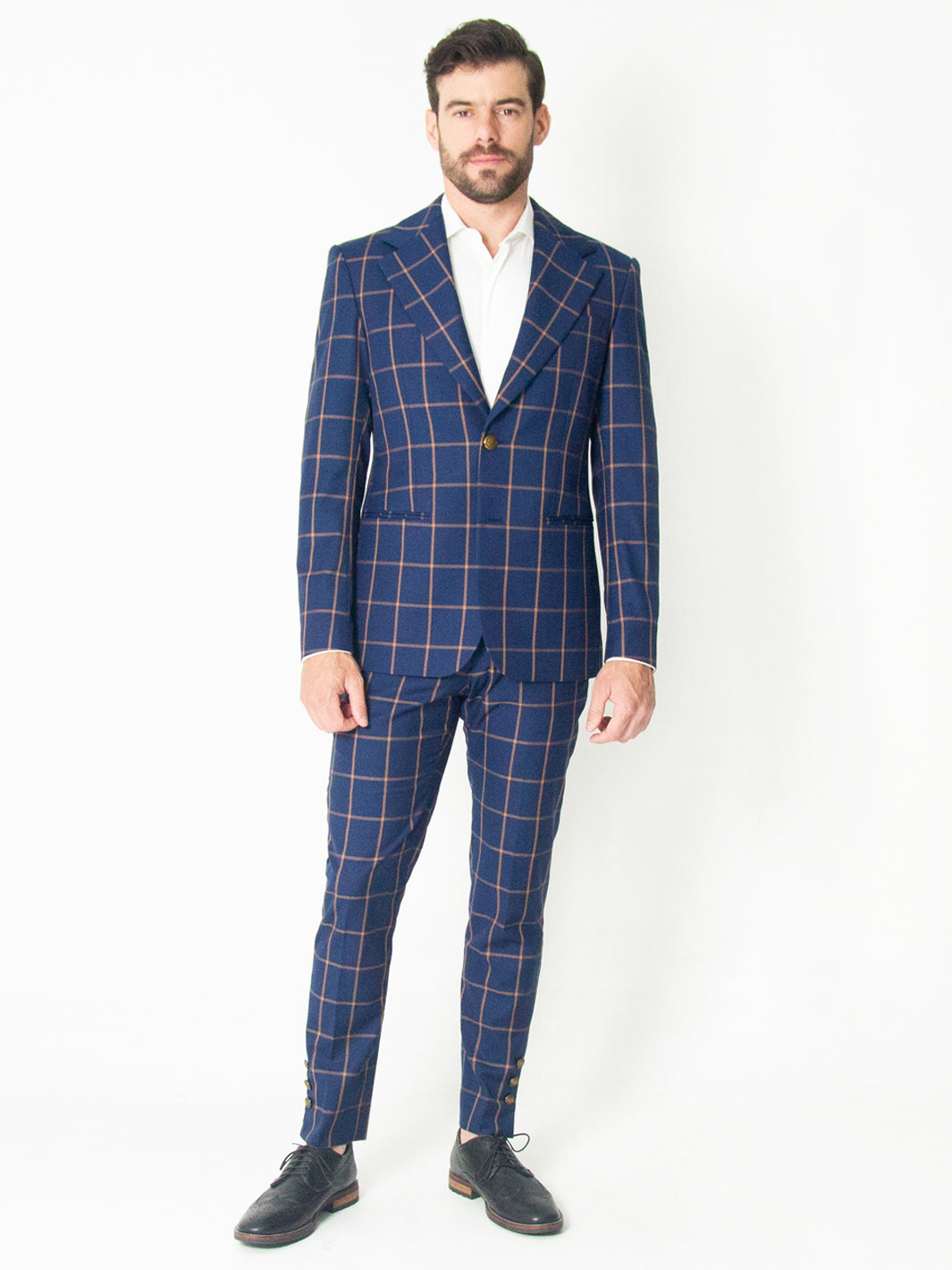 BLUE SQUARES SUIT