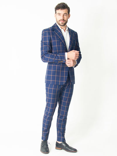 BLUE SQUARES SUIT