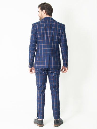 BLUE SQUARES SUIT